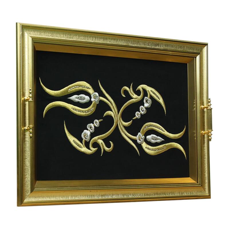 e38 EL İŞÇİLİĞİ MARAŞ İŞİ TEPSİ 40*51 CM - 6286 - 2