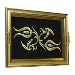 e38 EL İŞÇİLİĞİ MARAŞ İŞİ TEPSİ 40*51 CM - 6286 - 2