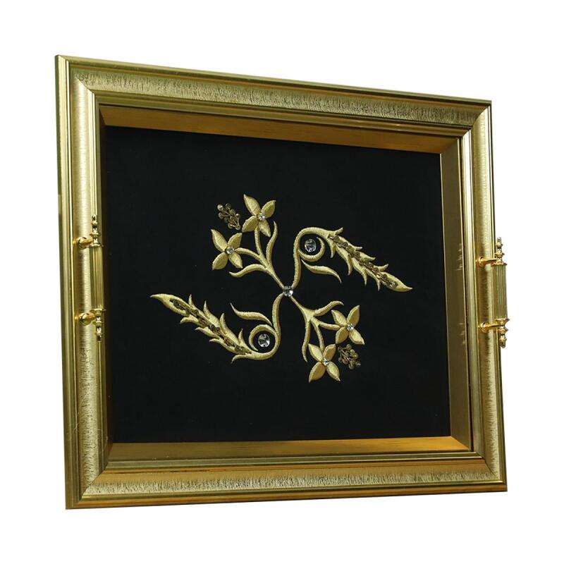 e38 EL İŞÇİLİĞİ MARAŞ İŞİ TEPSİ 40*54 CM - 6285 - 2