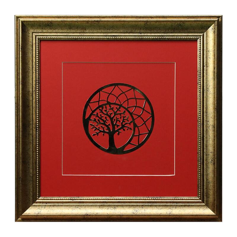 e38 EL İŞÇİLİĞİ PİRİNÇ TABLO 42*42 CM - 6450 - 1