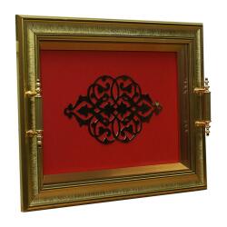 e38 EL İŞÇİLİĞİ PİRİNÇ TEPSİ 42*32 CM - 6445 - 2