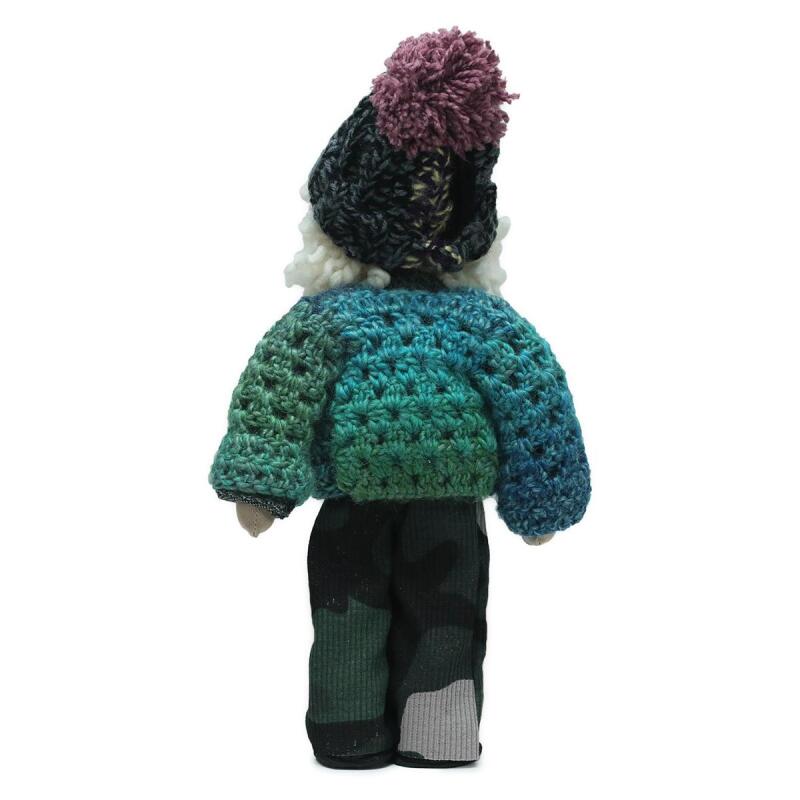 e38 EL İŞÇİLİĞİ ŞAPKALI KIZ DEKOR BEBEK 32 CM - 6237 - 3
