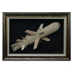 e38 EL İŞÇİLİĞİ SEPET ÖRÜCÜLÜĞÜ TABLO ÇAKIR FÜZE 70x50 cm - 5998 - e38