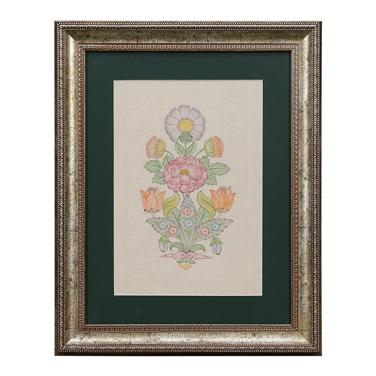 e38 EL İŞÇİLİĞİ SULUBOYA TABLO 32x41 cm - 6203