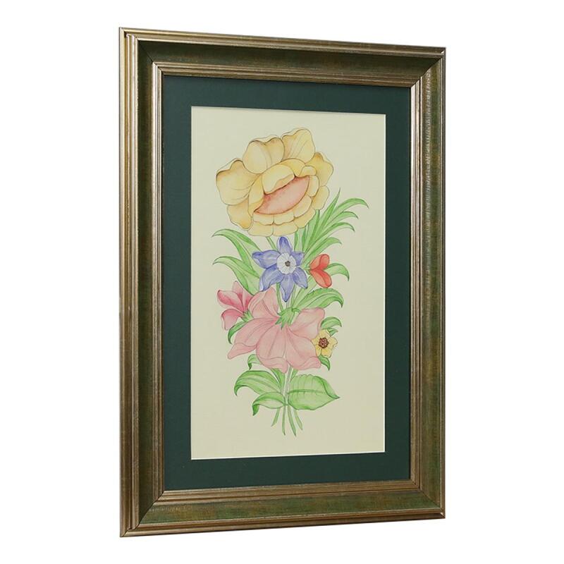 e38 EL İŞÇİLİĞİ SULUBOYA TABLO 42*57 cm - 6202 - 2