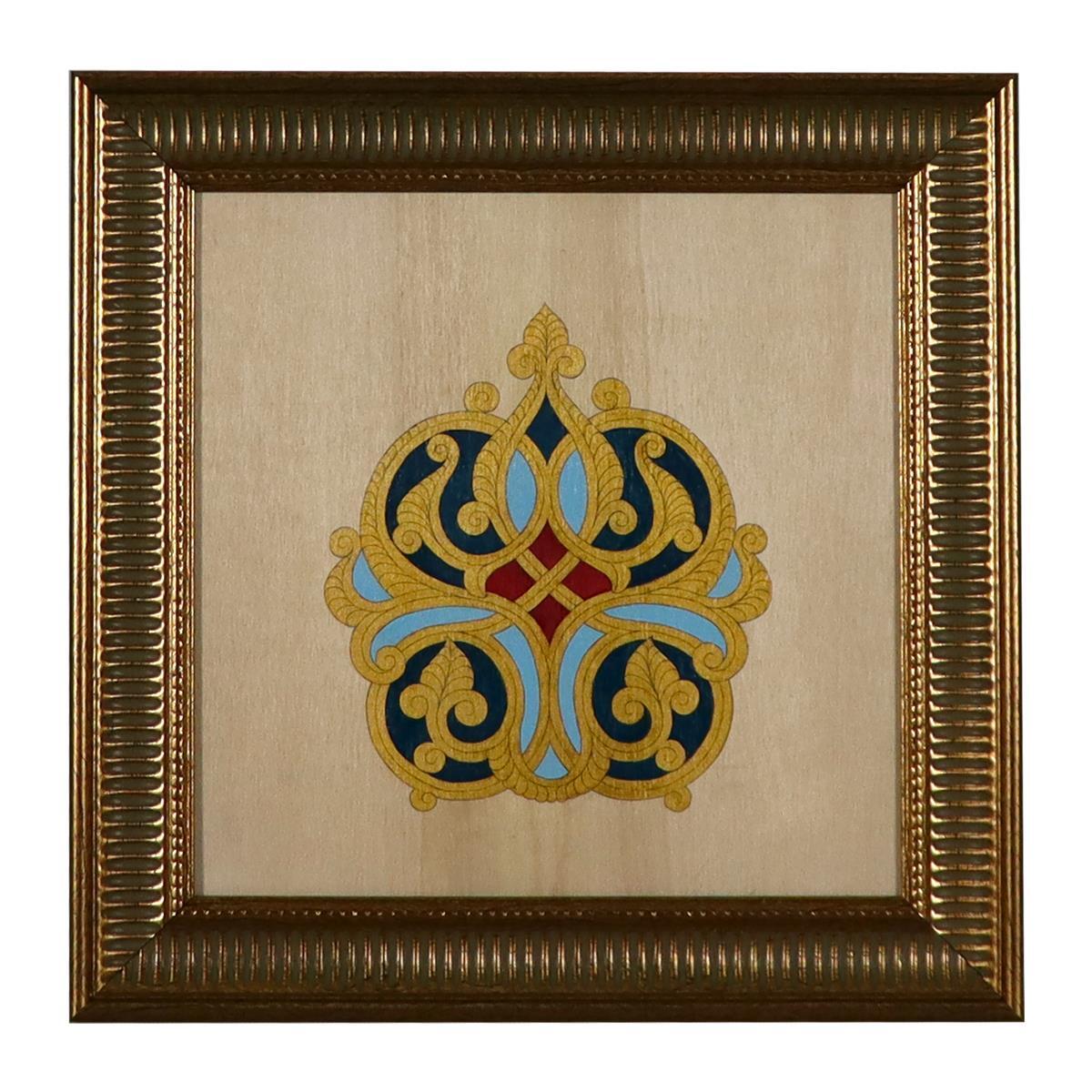 e38 EL İŞÇİLİĞİ TEZHİP TABLO  38 x 38 cm - 5946