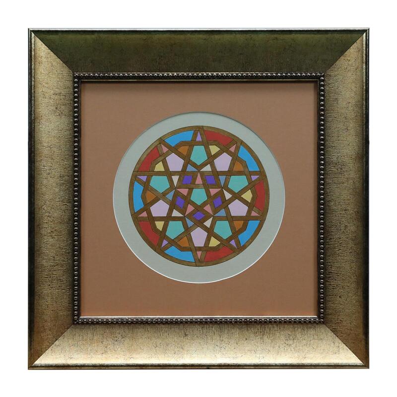 e38 EL İŞÇİLİĞİ TEZHİP TABLO - 38*38 CM - 6541 - 1