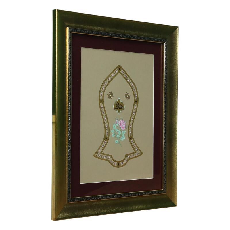 e38 EL İŞÇİLİĞİ TEZHİP TABLO 55x45 CM - 6320 - 2