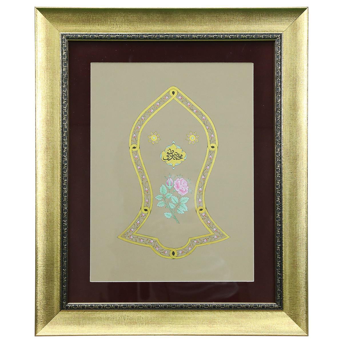 e38 EL İŞÇİLİĞİ TEZHİP TABLO 55x45 CM - 6320