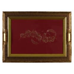 e38 EL İŞÇİLİĞİ TEZHİP TEPSİ 36 x 48 cm - 5935 - e38