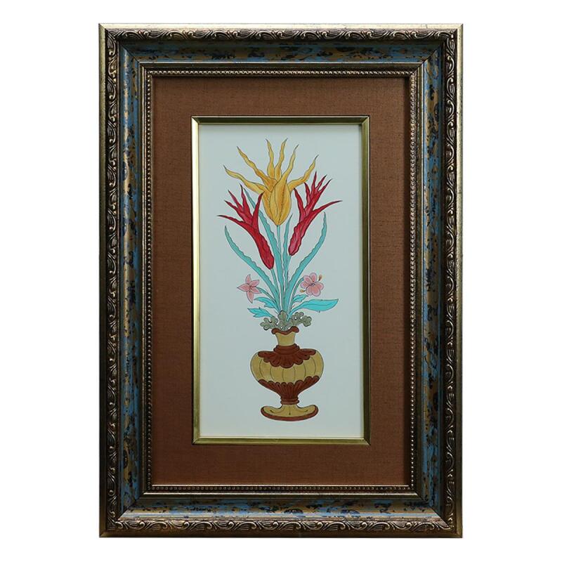 e38 EL İŞÇİLİĞİ VAZOLU BUKET TABLO - 33*47 CM - 6545 - 1