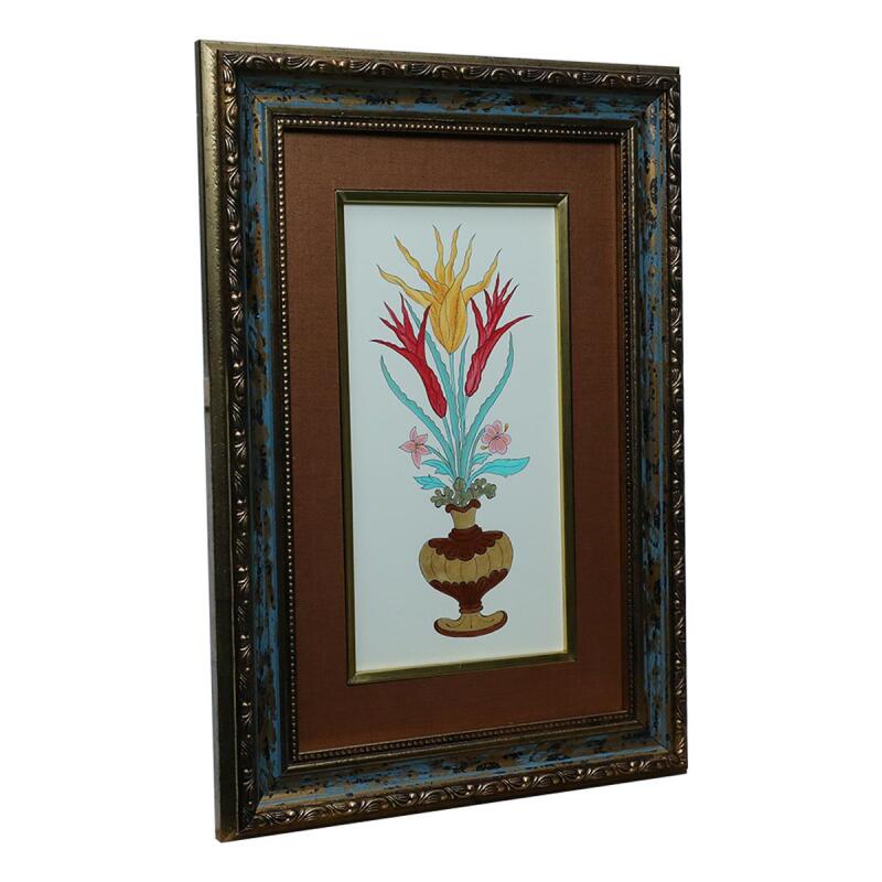 e38 EL İŞÇİLİĞİ VAZOLU BUKET TABLO - 33*47 CM - 6545 - 2