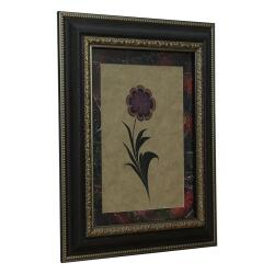 e38 EL İŞÇİLİĞİ YONCA YAPRAĞI EBRU TABLO 42*34 CM-6463 - 2