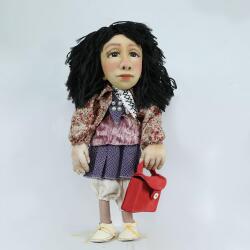 e38 HAND WORKED DECOR DOLL 37 cm - 5865 - e38