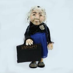 e38 HAND WORKED DECOR DOLL 46 cm - 5861 - e38