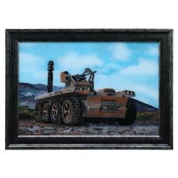 e38 HAND WORKED GLASS PAINTED PAINTING KAPGAN 70x50 cm - 5996 - e38