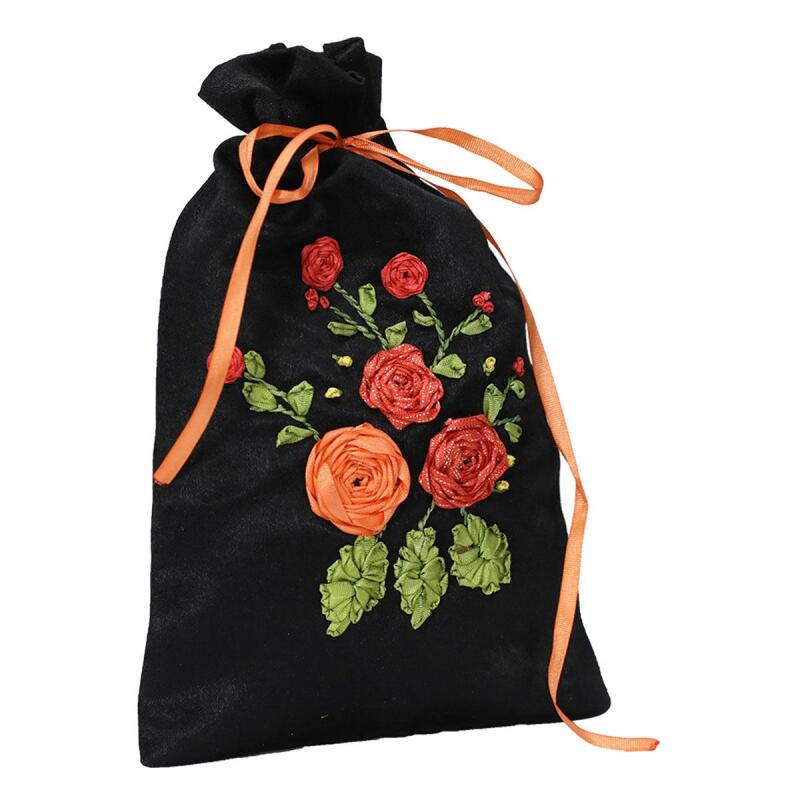 e38 HAND WORKED HAND EMBROIDERY POUCH 18 x 11 cm - 6015 - 2