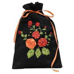 e38 HAND WORKED HAND EMBROIDERY POUCH 18 x 11 cm - 6015 - e38