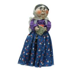 e38 HANDCRAFTED GRANDMA DECOR DOLL 32 CM - 6236 - e38
