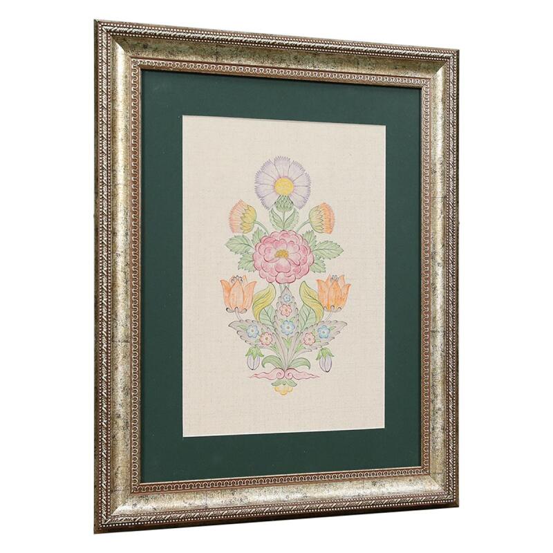 e38 HANDICRAFT WATERCOLOR PAINTING 32x41 cm - 6203 - 2
