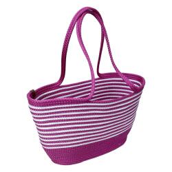 e38 HANDMADE wicker jute beach bag - 5977 - e38