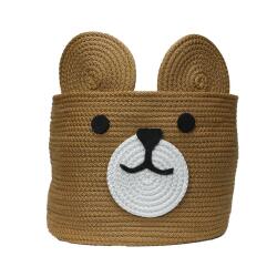 e38 HANDMADE wicker jute rope basket 29*28 cm - 6136 - e38