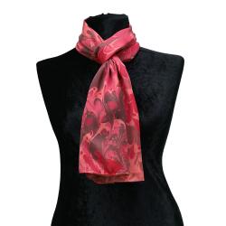 e38 HANDMADE WOMEN'S COLORED MARBLED SCARF 167*33 cm - F0015 - e38