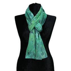 e38 HANDMADE WOMEN'S COLORED MARBLED SHAWL 176*70 cm - Ş0144 - e38