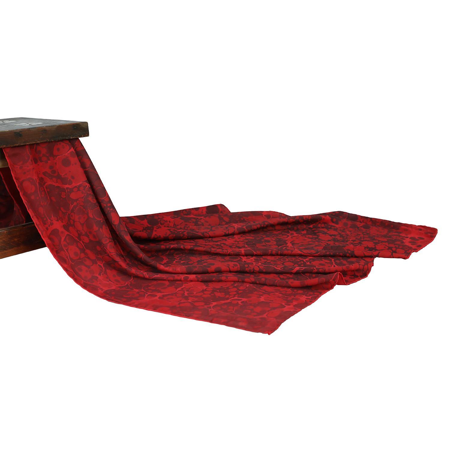 e38 EL İŞÇİLİĞİ KADIN RENKLİ EBRU EŞARP 90*90 cm - E0095