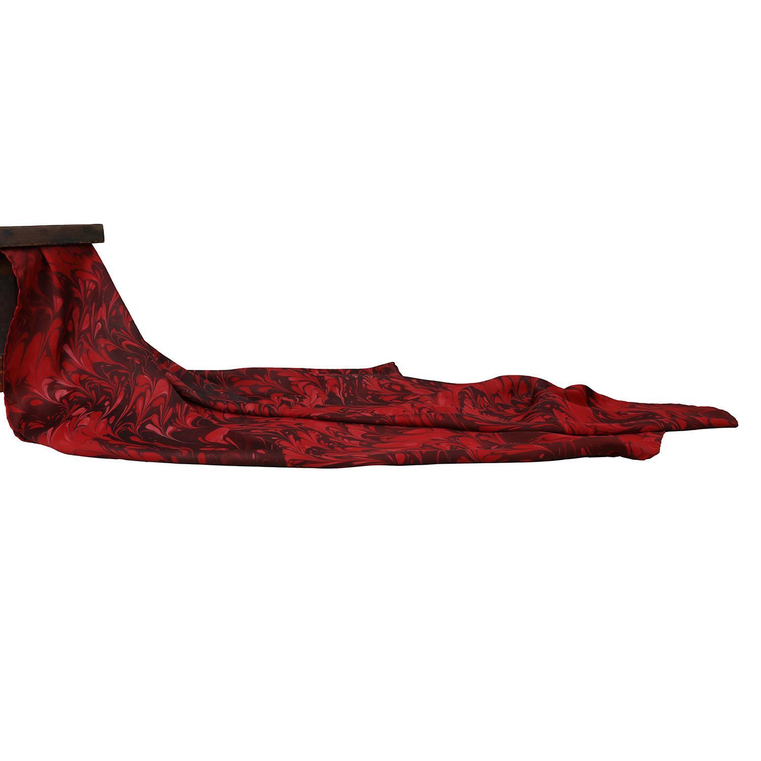 e38 EL İŞÇİLİĞİ KADIN RENKLİ EBRU EŞARP 90*90 cm - E0102