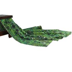 e38 EL İŞÇİLİĞİ KADIN RENKLİ EBRU EŞARP 90*90 cm - E0111 - e38