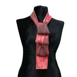 e38 EL İŞÇİLİĞİ KADIN RENKLİ EBRU FULAR 167*33 cm - F0024 - e38