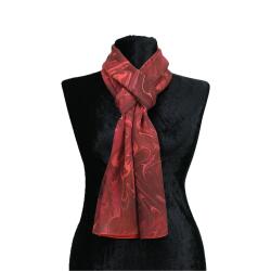 e38 EL İŞÇİLİĞİ KADIN RENKLİ EBRU ŞAL 176*70 cm - Ş0134 - e38