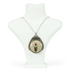 MARBLING ROUND TULIP NECKLACE - 1