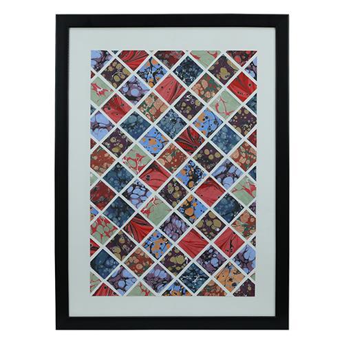 e38 EL İŞÇİLİĞİ EBRU TABLO 55*75 cm - 5652