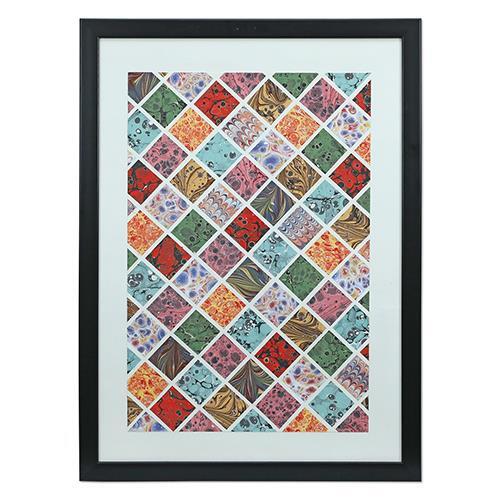 e38 EL İŞÇİLİĞİ EBRU TABLO 55*75 cm - 5653