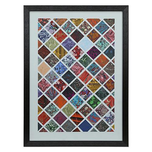 e38 EL İŞÇİLİĞİ EBRU TABLO 55*75 cm - 5678