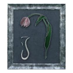 e38 EL İŞÇİLİĞİ LAM & LALE FİLOGRAFİ TABLO 50*44 cm - 5814 - e38