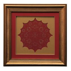 e38 EL İŞÇİLİĞİ HALKÂR TEZHİP PANO 40 x 40 cm - 4483 - e38