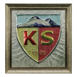 HAND CRAFTED KAYSERISPOR CASTLE FOIL EMBOSSED TABLE 80*75 cm - 5852 - e38