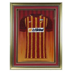 HAND CRAFTED KAYSERİSPOR JERSEY PAPER FILIQUE PAINTING 85*65 cm - 5853 - e38