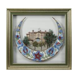 e38 EL İŞÇİLİĞİ KAYSERİ AMERİKAN KOLEJİ İĞNE OYASI TABLO 73*70 cm - 5464 - e38