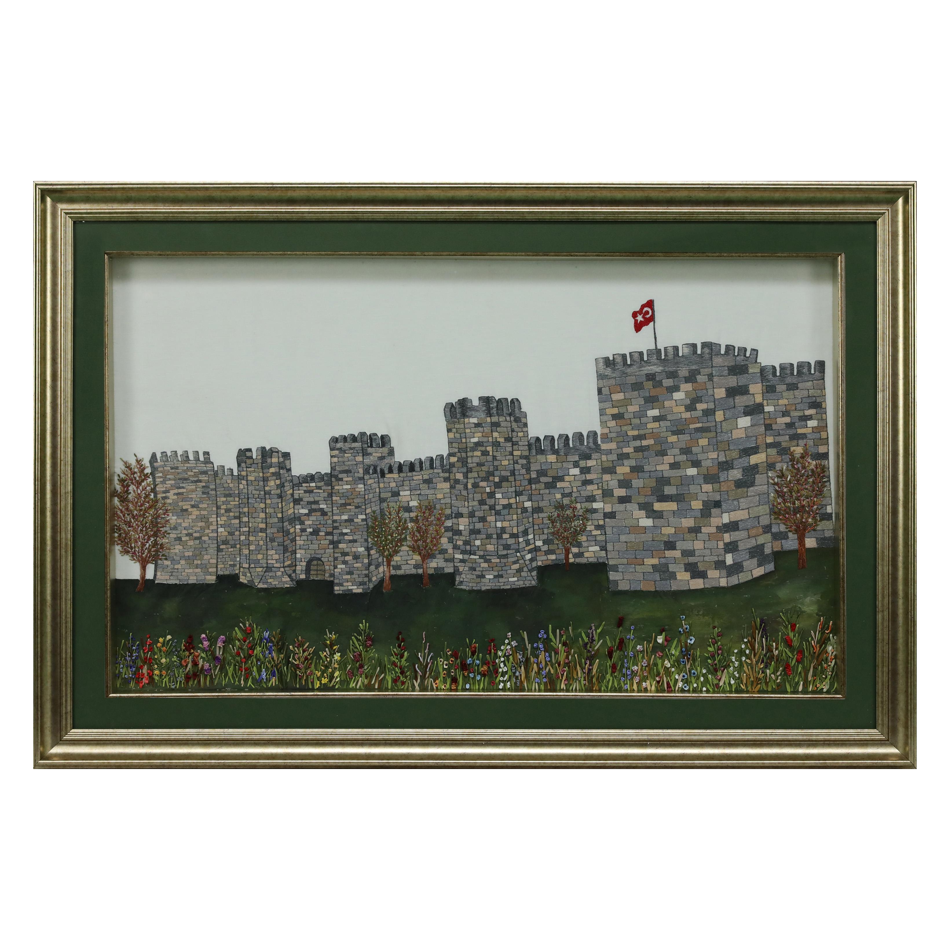 e38 EL İŞÇİLİĞİ KAYSERİ KALESİ EL NAKIŞ TABLO - 5533