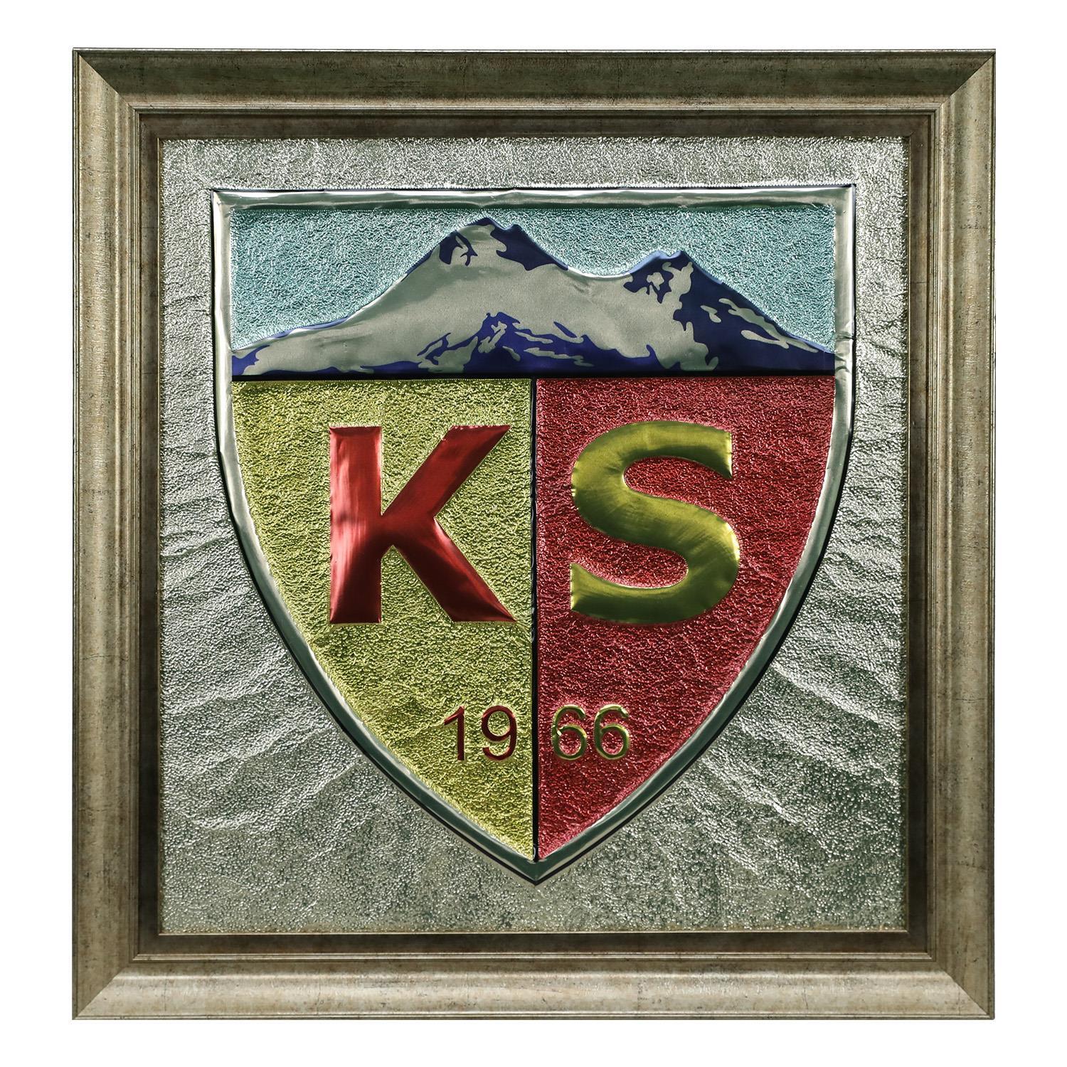 e38 EL İŞÇİLİĞİ KAYSERİSPOR ARMA FOLYO KABARMA TABLO 80*75 cm - 5852
