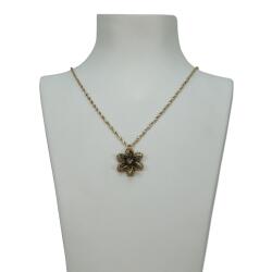 e38 EL İŞÇİLİĞİ ÇİÇEK KOLYE 66 cm - 5273 - e38