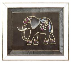 e38 EL İŞÇİLİĞİ MARAŞ İŞİ FİL TABLO 72*65 cm - 4942 - e38