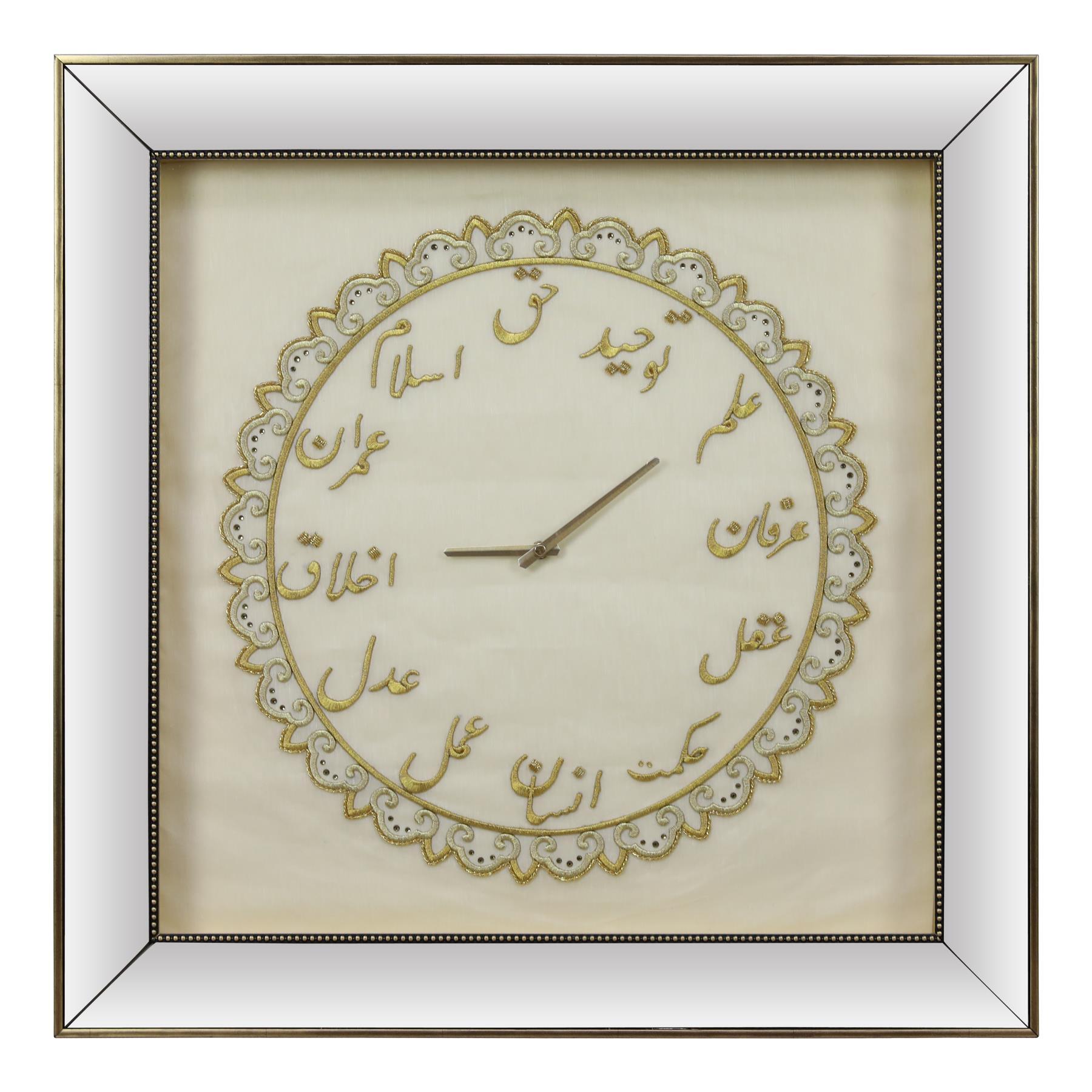 e38 EL İŞÇİLİĞİ MARAŞ İŞİ OSMANLI İLİM SAATİ  TABLO 72*72 cm - 4945