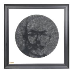 e38 EL İŞÇİLİĞİ MEHMET AKİF ERSOY FİLOGRAFİ TABLO 58*58 cm -5913 - e38