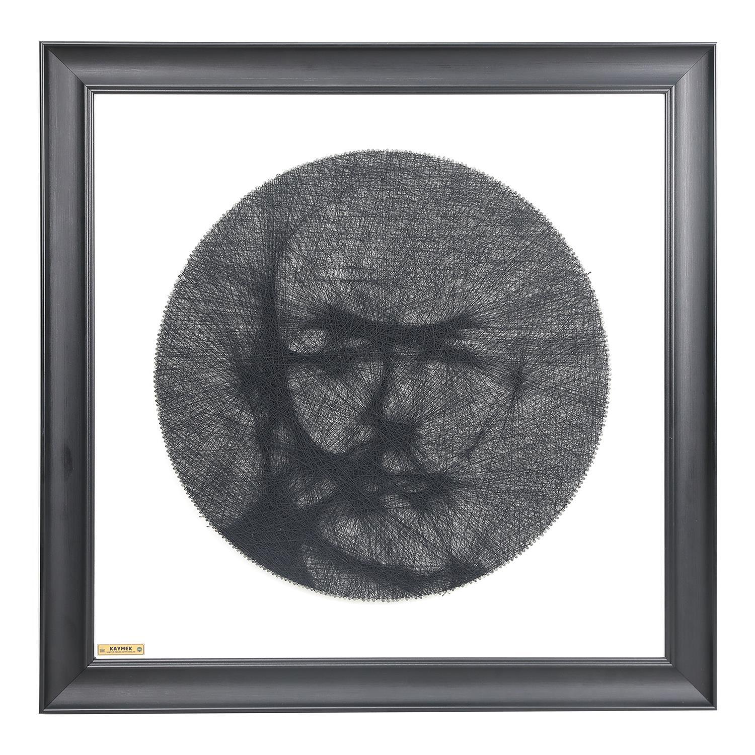 e38 EL İŞÇİLİĞİ MEHMET AKİF ERSOY FİLOGRAFİ TABLO 58*58 cm -5913