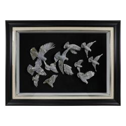 DOVE PAPER RELIEF PAINTING-5900 - e38